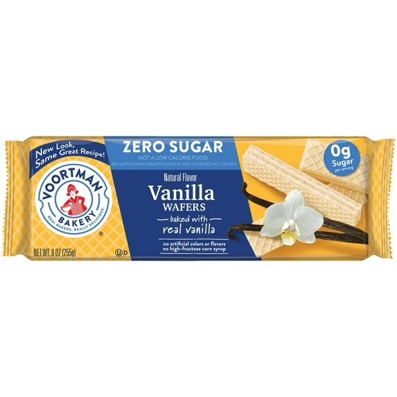 VOORTMAN Bakery Galletas de Oblea de Vainilla sin Azúcar 9 oz