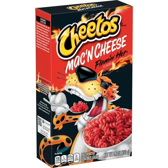 Cheetos Mac 'N Cheese , Sabor Flamin' Hot, Caja de 5.6 oz
