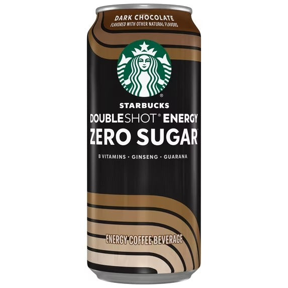 Starbucks Doubleshot Lata Energía Cero Azúcar Chocolate Oscuro 15 fl oz