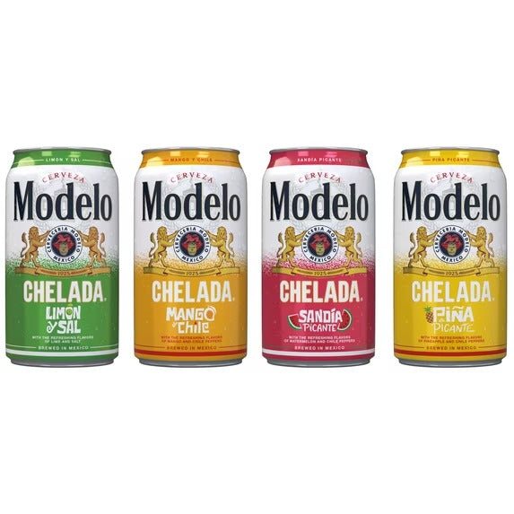 Modelo Chelada, Cerveza Saborizada, Lata de 12 fl. Oz, unidad