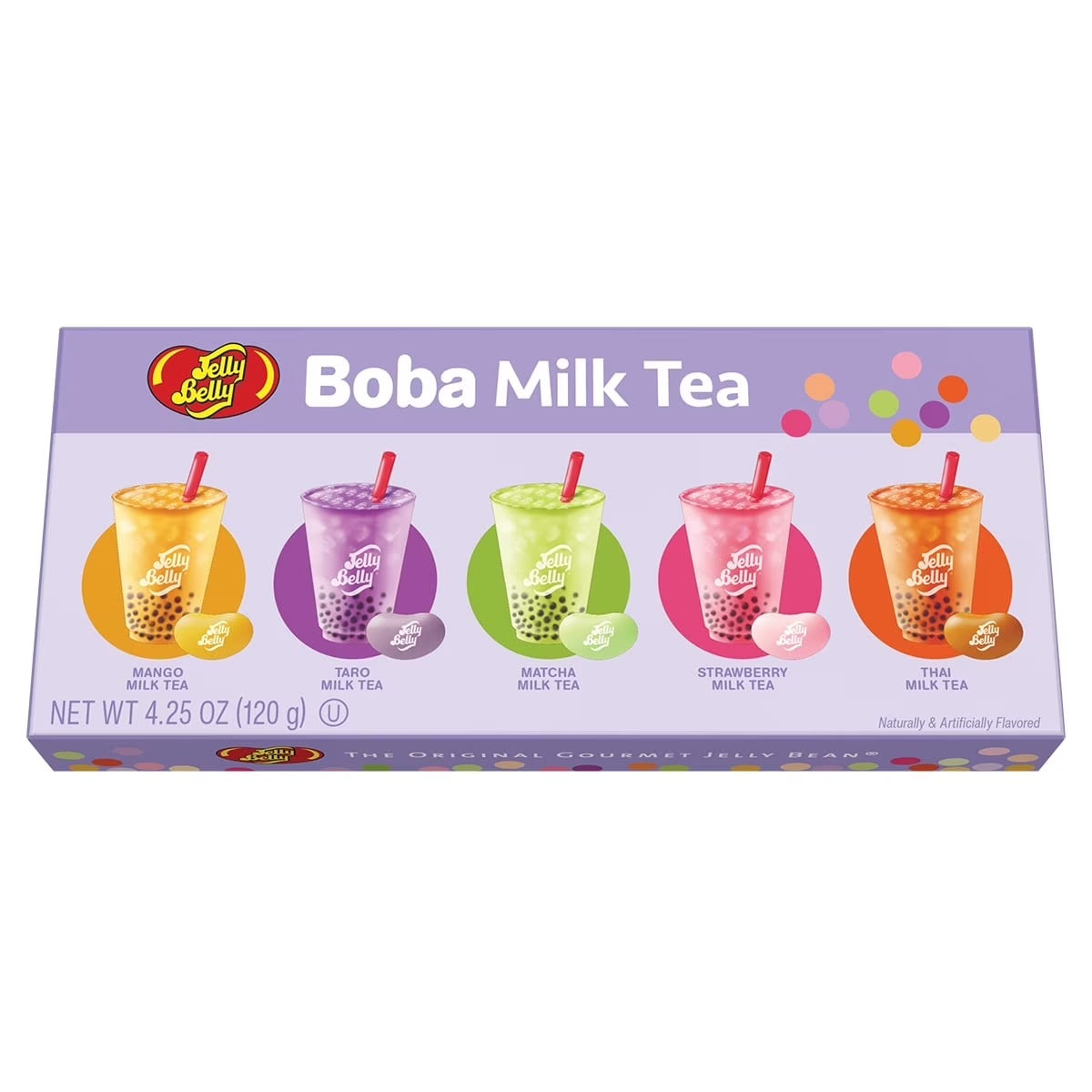 Jelly Belly Boba Milk Tea Jelly Bean Gift Box, 120 gramos