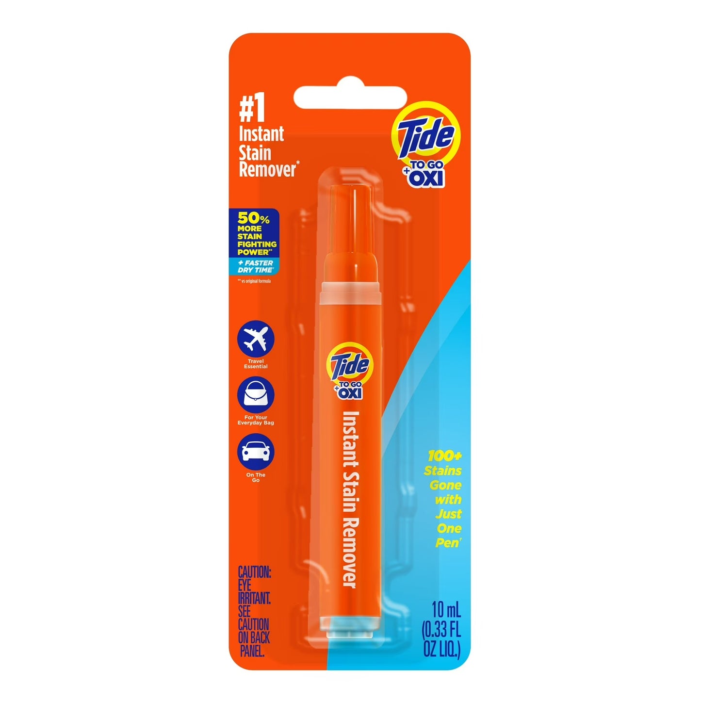Tide To Go Lápiz Quitamanchas +OXI, 0.33 Oz