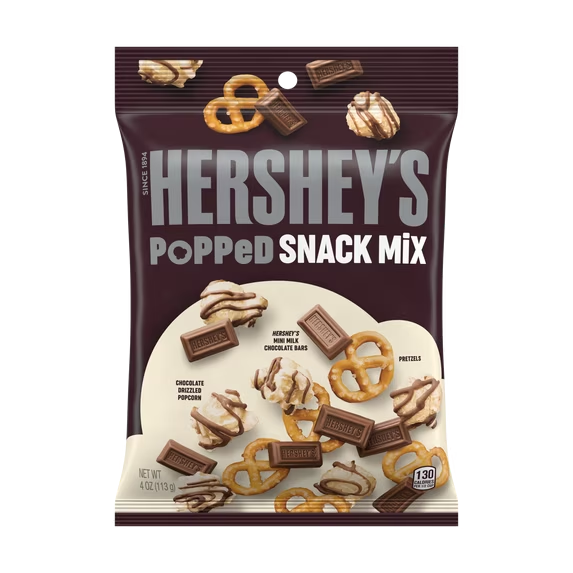 Hershey's , Mezcla de Botanas de Palomitas Infladas y Chocolate con Leche, 4 oz