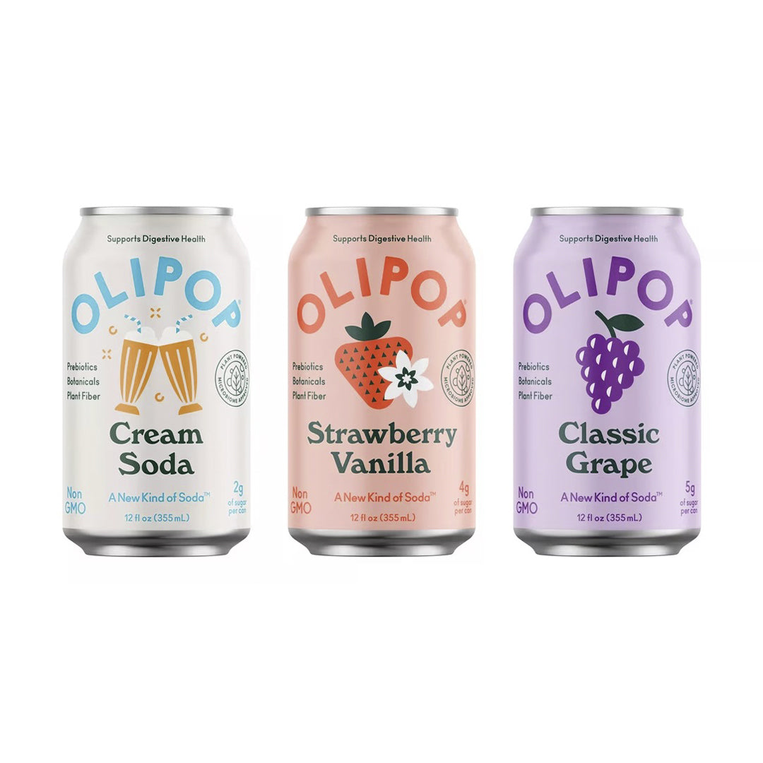 OLIPOP Refresco Prebiótico en lata de 12 Fl Oz, unidad