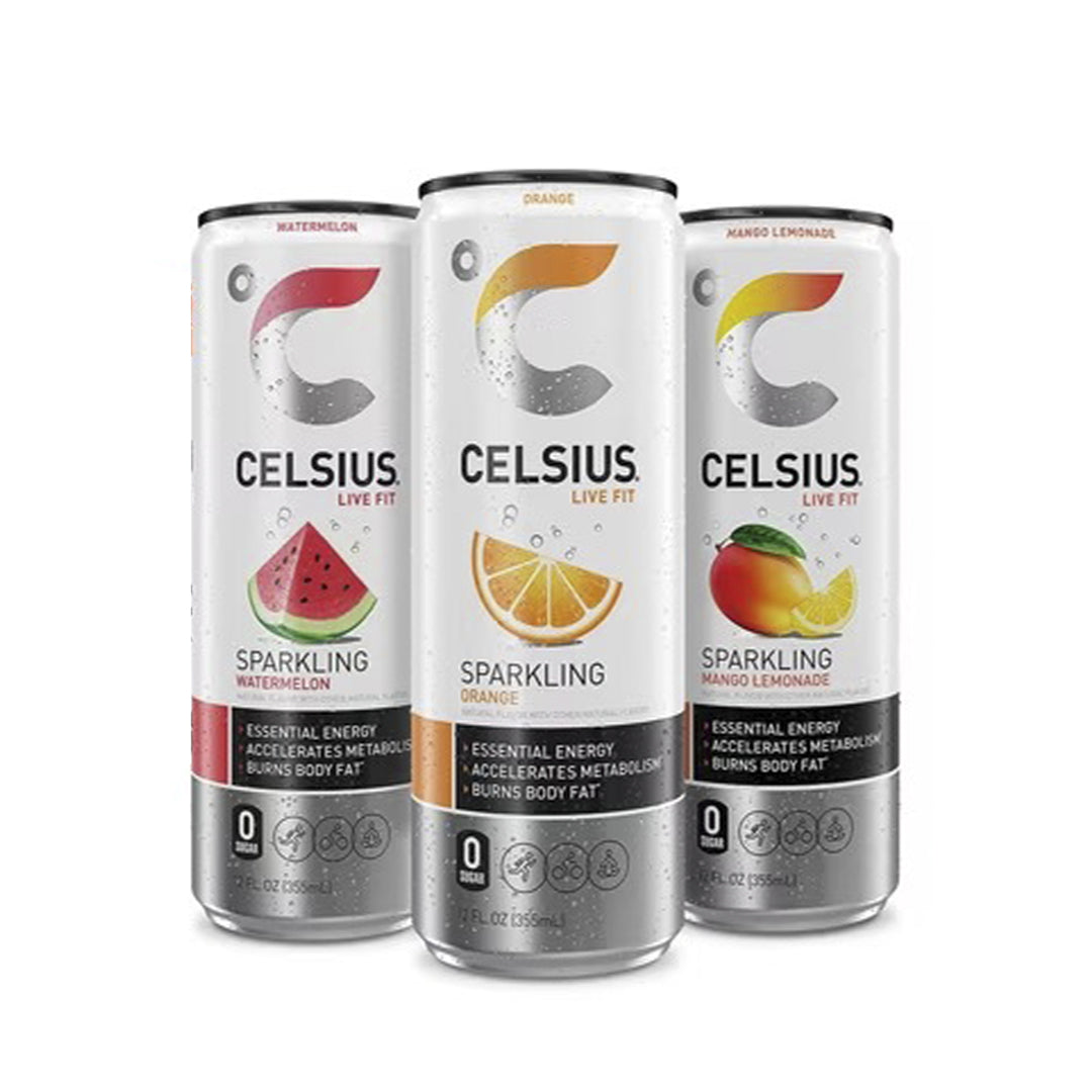 CELSIUS Bebida Energética Espumosa, sin Azúcar lata de 12 oz, unidad