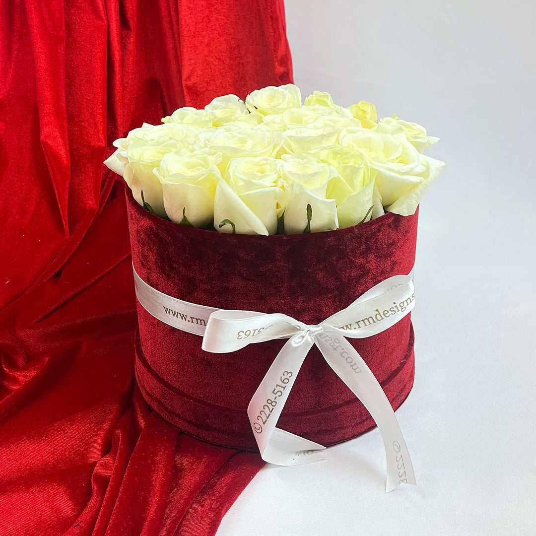 Box terciopelo de rosas