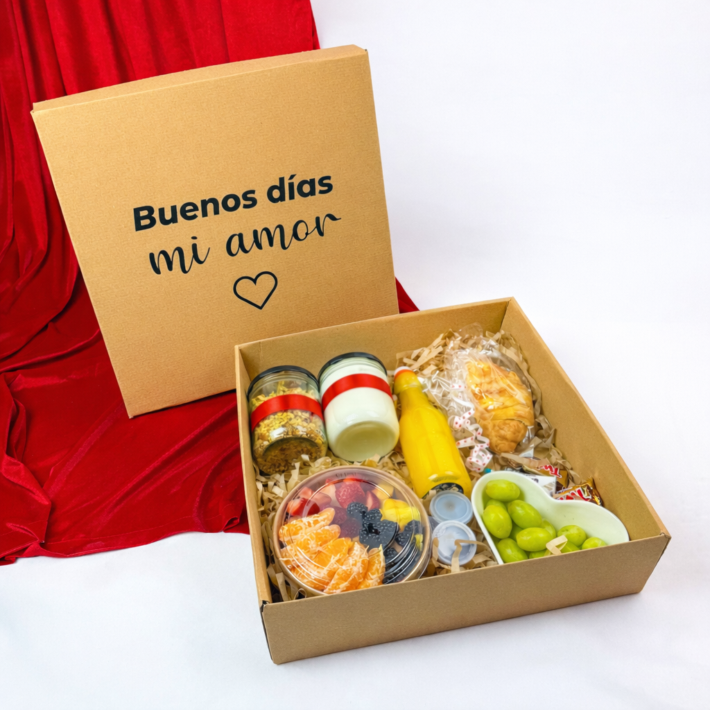 Desayuno en caja fruta