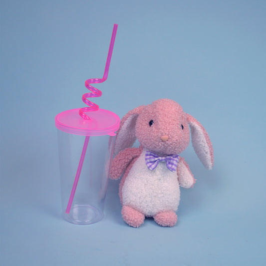 Vaso y peluche