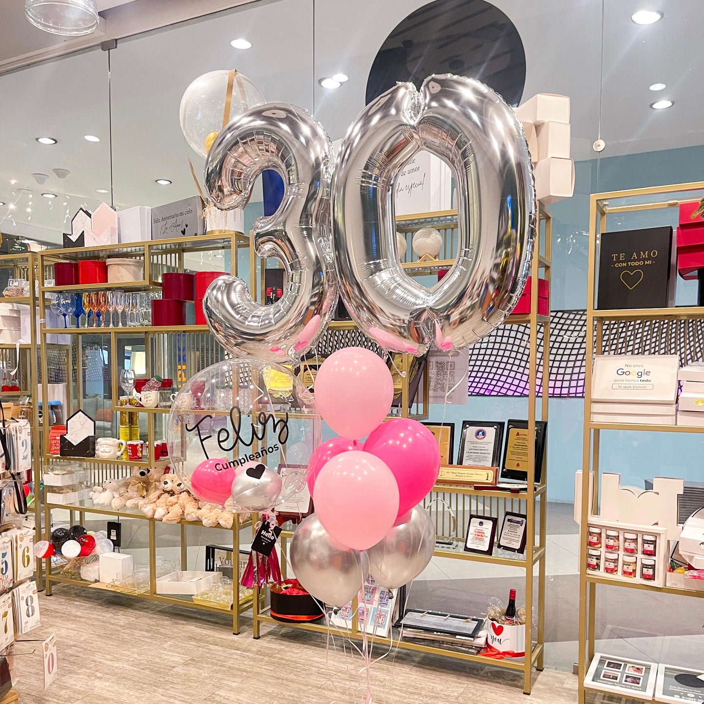Combo globos con números