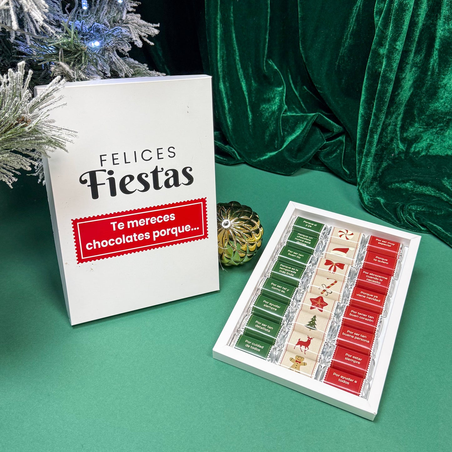 Chocolates personalizados navidad