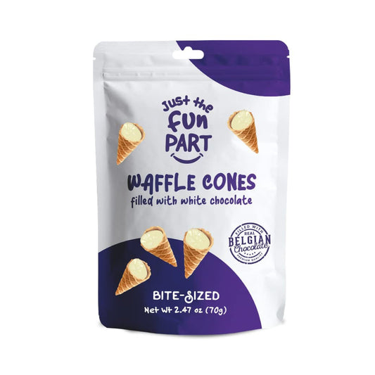 Just the Fun Part mini conos chocolate blanco