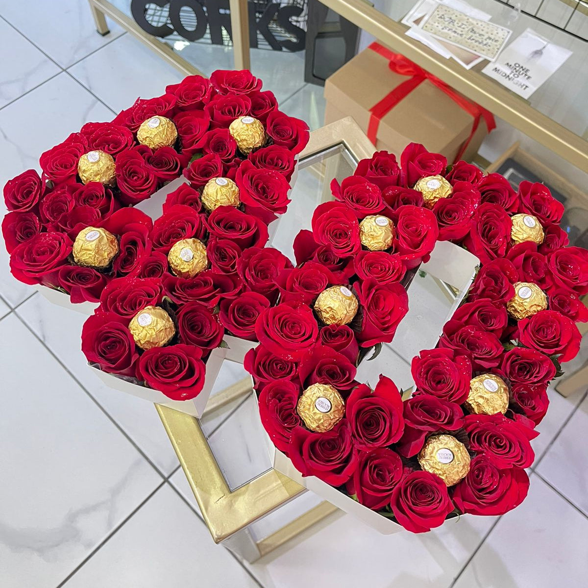 Números o letras de rosas