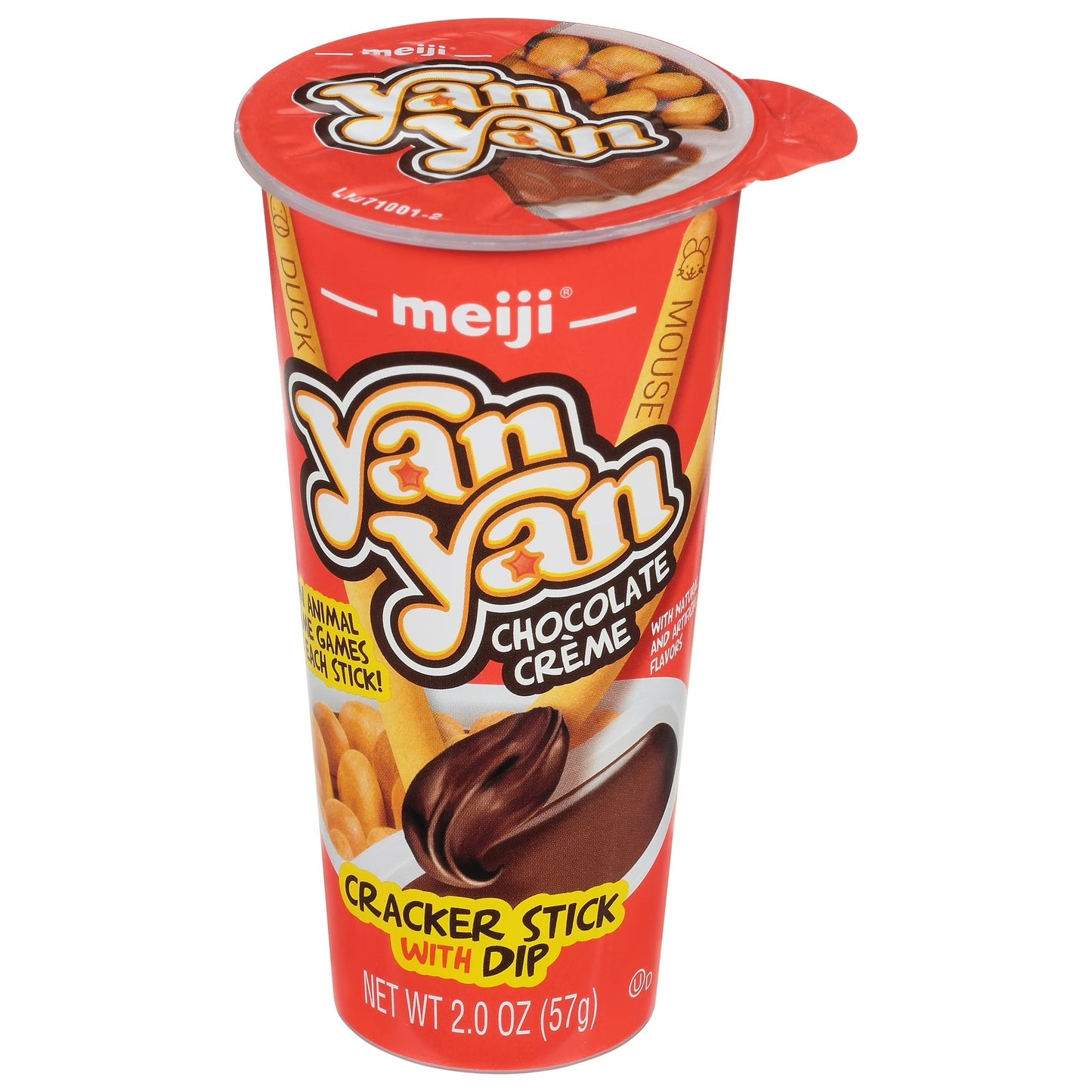 Meiji Yan Yan Palito de Galleta con Crema de chocolate