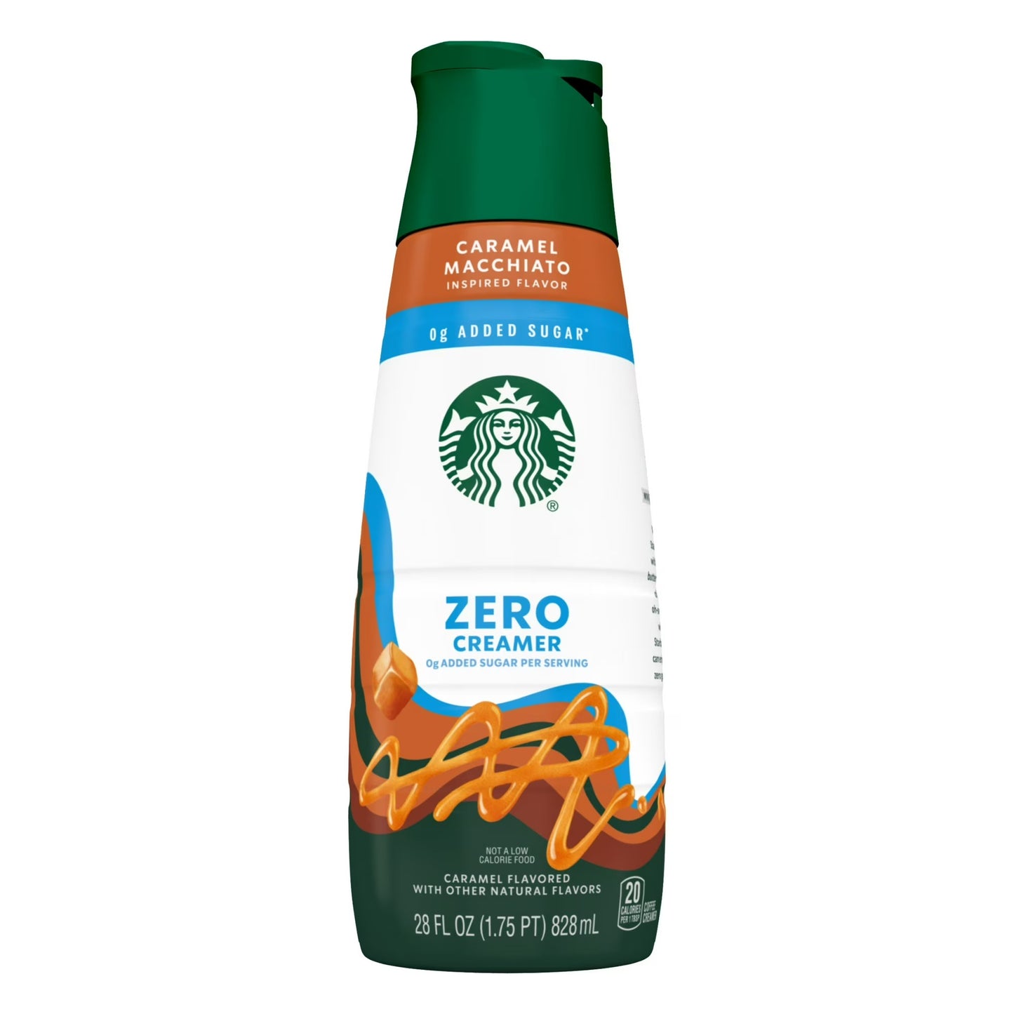 Starbucks Crema Cero, Sabor Caramelo, Botella de 28 fl. oz
