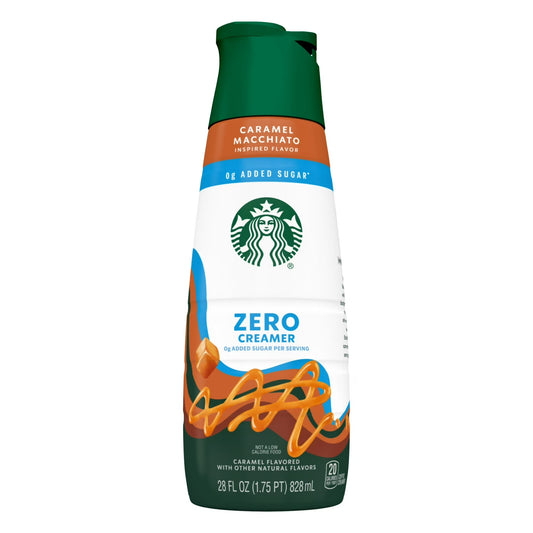 Starbucks Crema Cero, Sabor Caramelo, Botella de 28 fl. oz