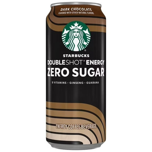 Starbucks Doubleshot Lata Energía Cero Azúcar Chocolate Oscuro 15 fl oz