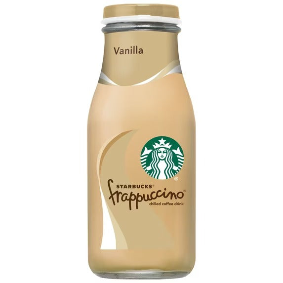 Starbucks Bebida de Café Helado Frappuccino de Vainilla, Botella de 9.5 fl oz