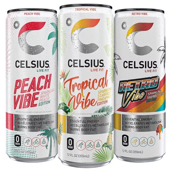 Celsius Bebida Energética con Gas, lata de 12 Onzas Líquidas, unidad