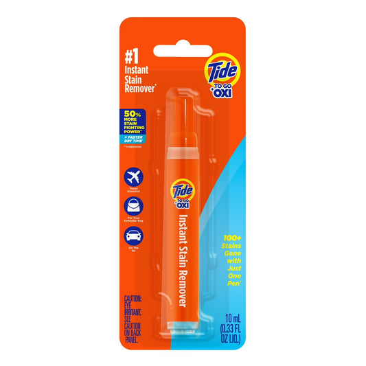 Tide To Go Lápiz Quitamanchas +OXI, 0.33 Oz
