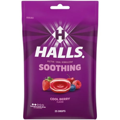 HALLS Soothing Cool Berry MORADO