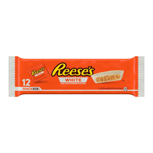 Reese's Caramelos de Mantequilla de Maní en Tamaño Snack Paquete de 6,6 oz, 12 Unidades