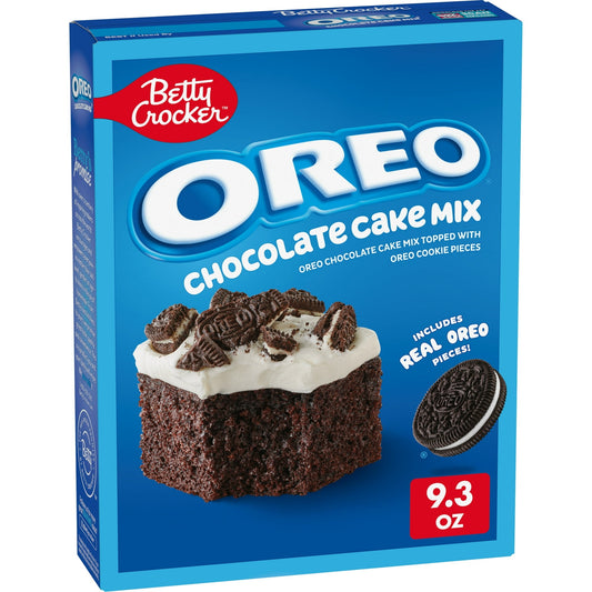 OREO Mezcla para Pastel de Chocolate Mezcla para Hornear con Trozos de Galleta OREO, 9.3 oz