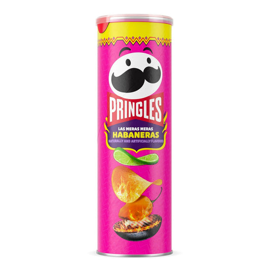 Pringles las Meras Meras Habaneras Papas Fritas con Sabor, Bote de 5.5 oz