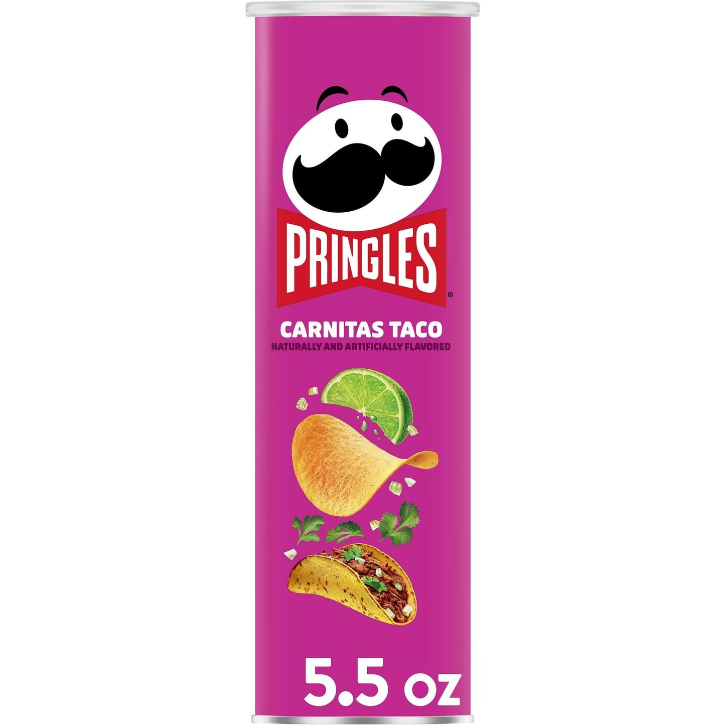 Pringles Papas Fritas con Sabor a Taco Carnitas, Bote de 5.5 oz