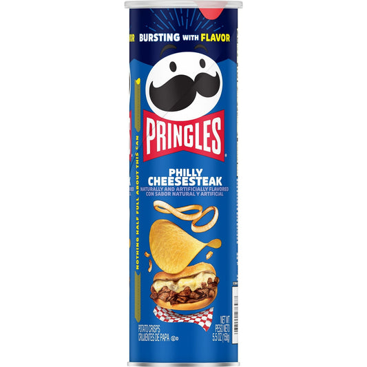 Pringles Papas Fritas con Sabor a Cheesesteak Philly, Bote de 5.5 oz