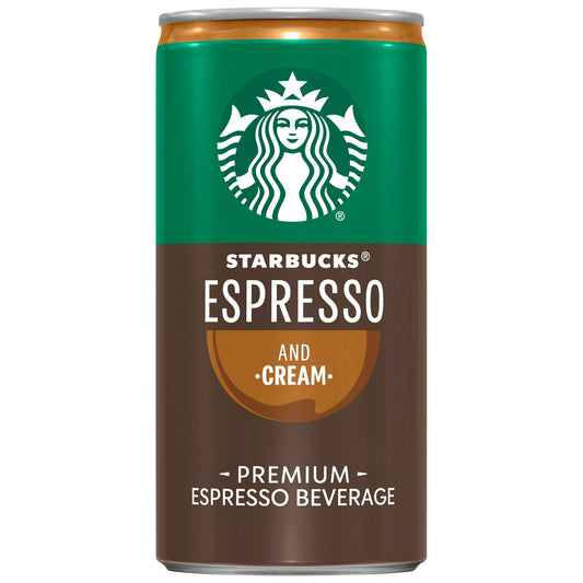 Starbucks Doubleshot Bebida de Café Helado Premium Espresso & Cream, Lata de 6.5 fl oz