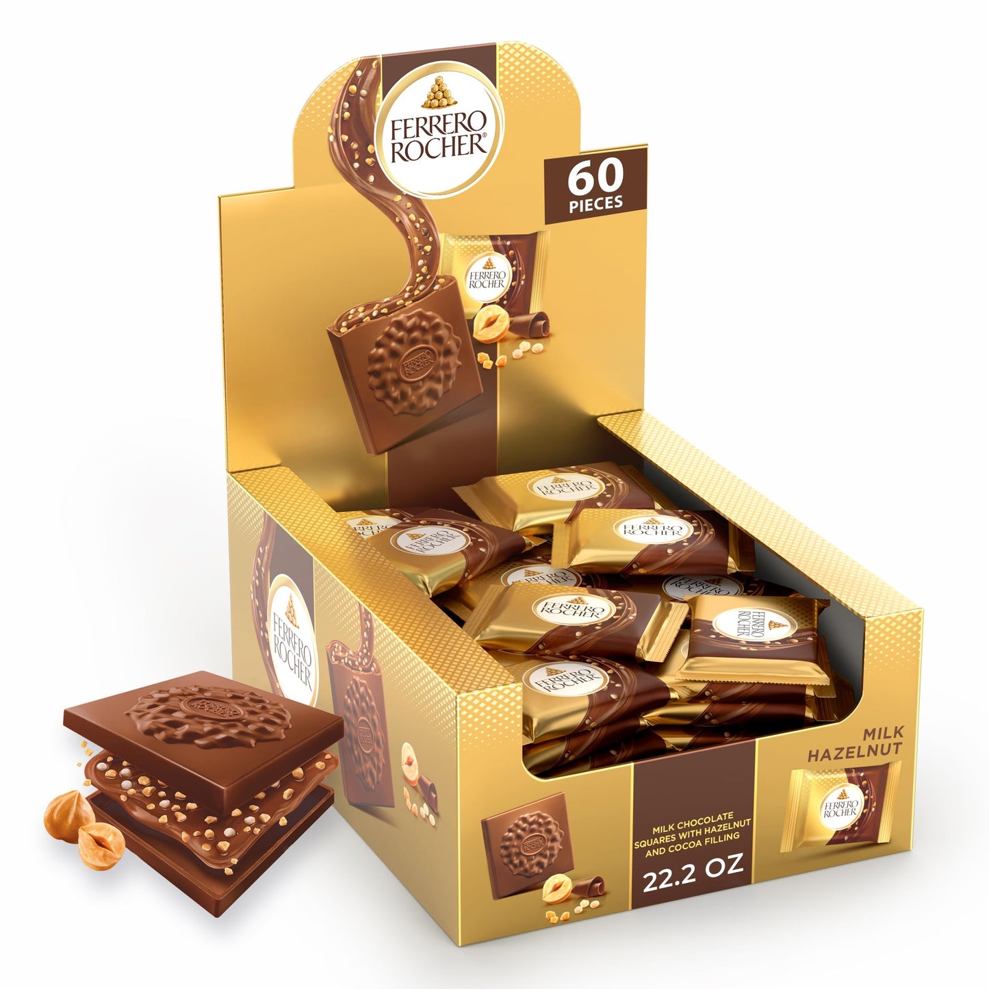 Ferrero Rocher Cuadrados de chocolate con leche