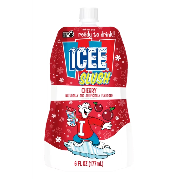 Icee Slush Cherry Freeze & Squeeze Drink Pouch, 6 fl oz