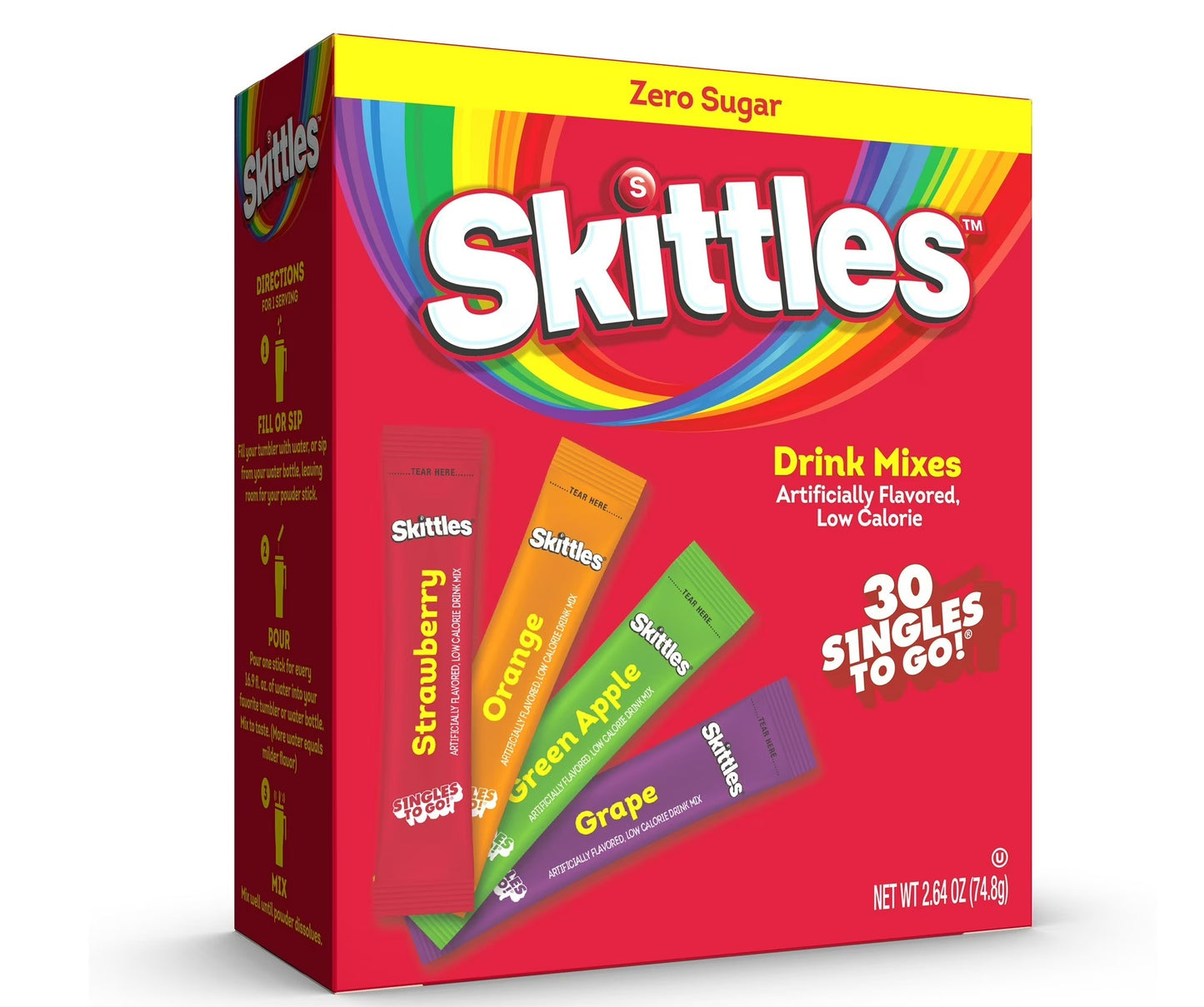 Bebida en Polvo Skittles sin Azúcar