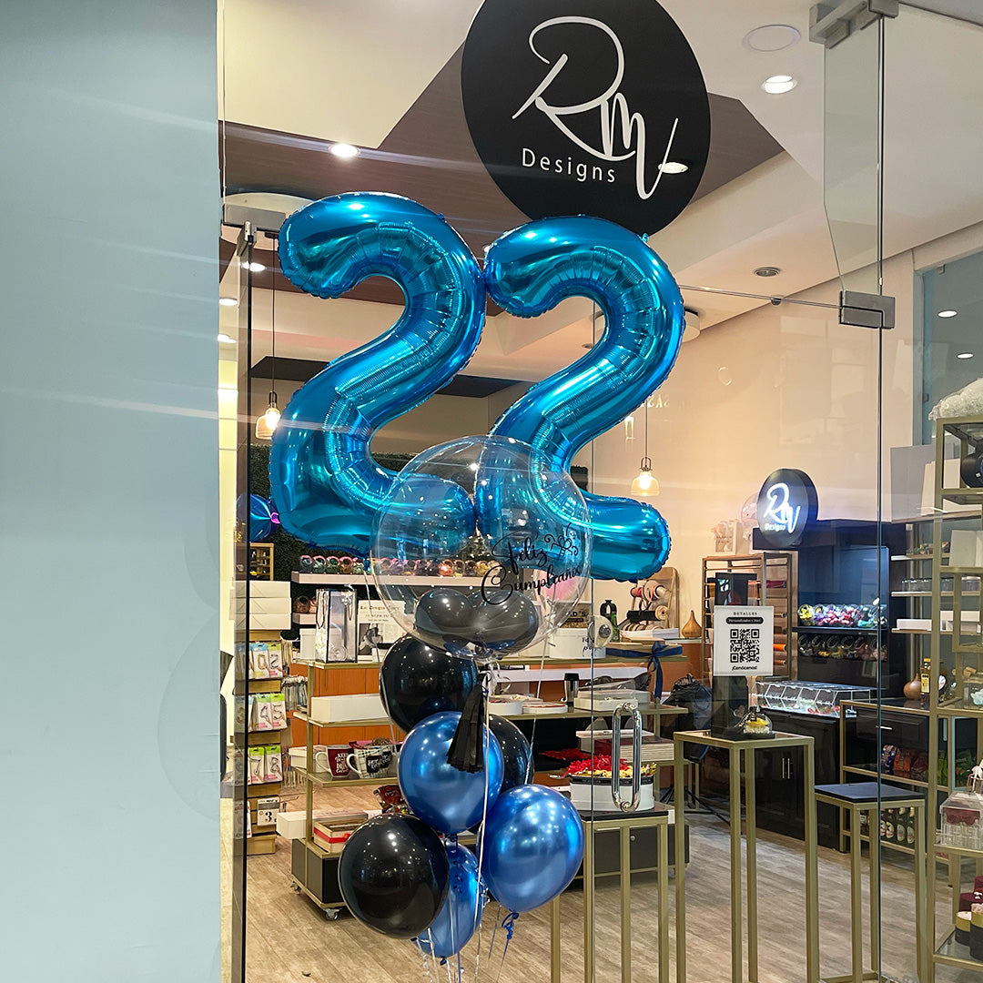 Combo globos con números