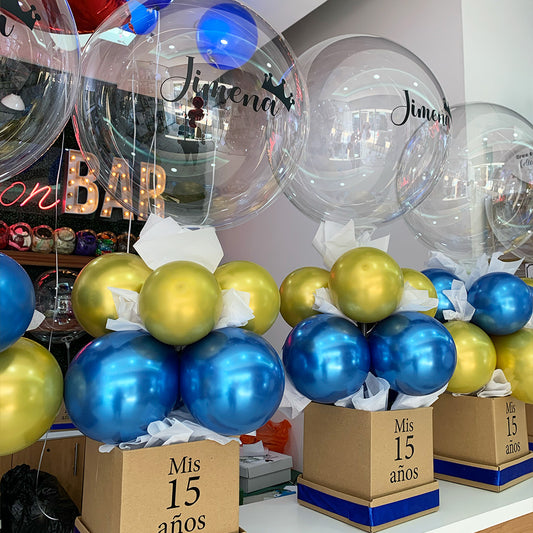 Globo en base de caja